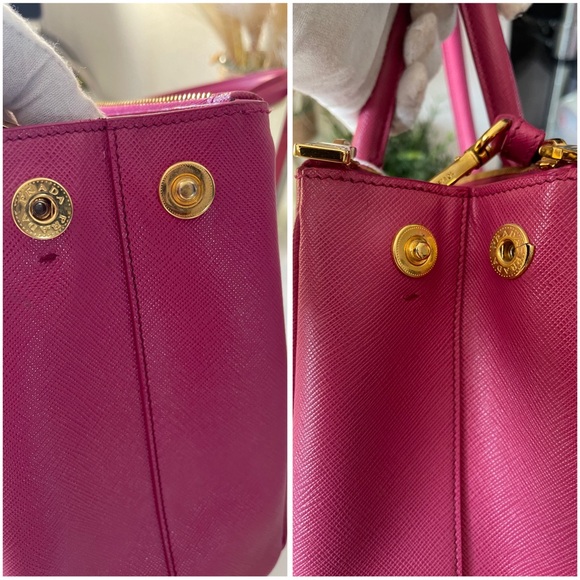 ๐PRADA Saffiano Lux FUXIA two way bag๐ - Picture 9 of 17